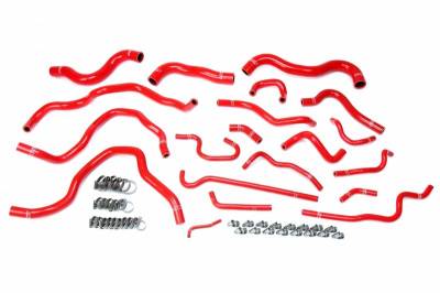 HPS Silicone Hose - HPS Red Reinforced Silicone Radiator Heater Coolant Hose Kit for Honda 16-19 Civic 2.0L Non Turbo