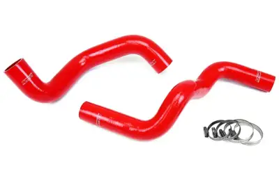 HPS Silicone Hose - HPS Red Reinforced Silicone Radiator Hose Kit Coolant for Dodge 96-02 Viper
