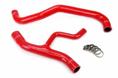 HPS Silicone Hose - HPS Red Reinforced Silicone Radiator Hose Kit Coolant for Ford 02-04 Mustang GT