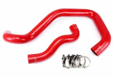 HPS Silicone Hose - HPS Red Reinforced Silicone Radiator Hose Kit Coolant for Ford 03-07 F550 Superduty 6.0L Diesel w/ Mono Beam Suspension