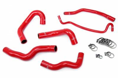 HPS Silicone Hose - HPS Red Reinforced Silicone Radiator Hose Kit Coolant for Ford 05-06 Mustang V8