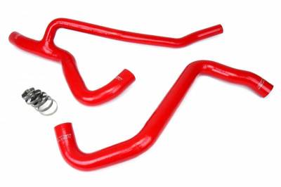 HPS Silicone Hose - HPS Red Reinforced Silicone Radiator Hose Kit Coolant for Ford 07-10 Mustang GT V8
