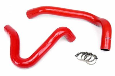 HPS Silicone Hose - HPS Red Reinforced Silicone Radiator Hose Kit Coolant for Ford 99-01 F550 Superduty w/ 7.3L Diesel Dual Alternator