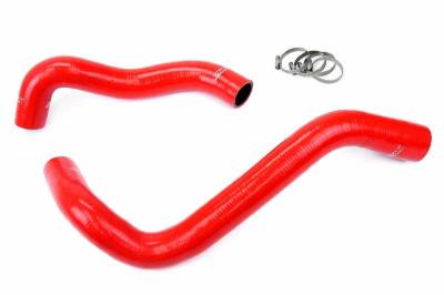 HPS Silicone Hose - HPS Red Reinforced Silicone Radiator Hose Kit Coolant for Ford 99-01 F550 Superduty w/ 7.3L Diesel Single Alternator