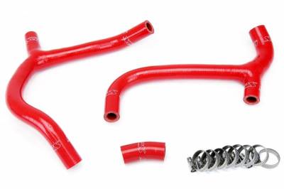 HPS Silicone Hose - HPS Red Reinforced Silicone Radiator Hose Kit Coolant for Honda 09-12 CRF450R