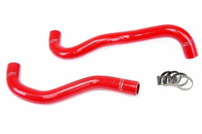 HPS Silicone Hose - HPS Red Reinforced Silicone Radiator Hose Kit Coolant for Honda 12-15 Civic Si
