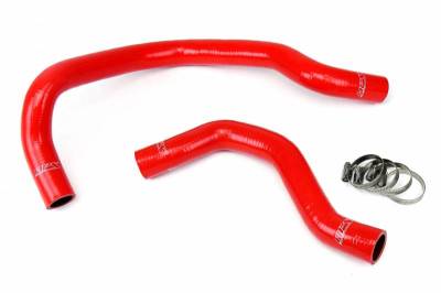HPS Silicone Hose - HPS Red Reinforced Silicone Radiator Hose Kit Coolant for Honda 88-91 Civic w/ B16