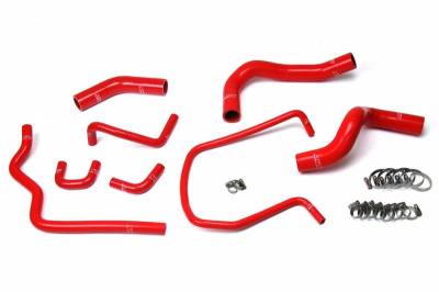 HPS Silicone Hose - HPS Red Reinforced Silicone Radiator Hose Kit Coolant for Infiniti 04-10 QX56 V8 5.6L