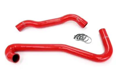 HPS Silicone Hose - HPS Red Reinforced Silicone Radiator Hose Kit Coolant for Jeep 06-08 Grand Cherokee SRT8 6.1L V8 WK1