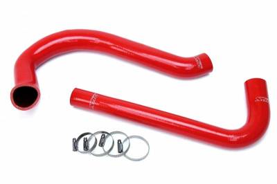 HPS Silicone Hose - HPS Red Reinforced Silicone Radiator Hose Kit Coolant for Jeep 87-95 Wrangler YJ 2.5L