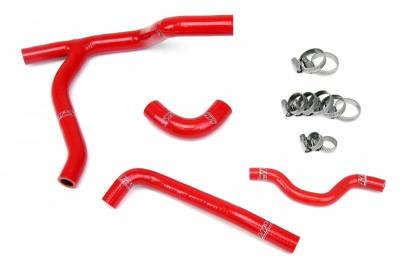 HPS Silicone Hose - HPS Red Reinforced Silicone Radiator Hose Kit Coolant for Kawasaki 06-08 KX250F