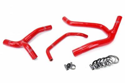 HPS Silicone Hose - HPS Red Reinforced Silicone Radiator Hose Kit Coolant for Kawasaki 06-08 KX450F