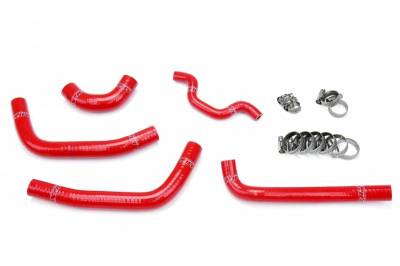 HPS Silicone Hose - HPS Red Reinforced Silicone Radiator Hose Kit Coolant for Kawasaki 09-10 KX250F