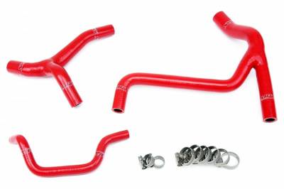 HPS Silicone Hose - HPS Red Reinforced Silicone Radiator Hose Kit Coolant for Kawasaki 10-12 KX450F