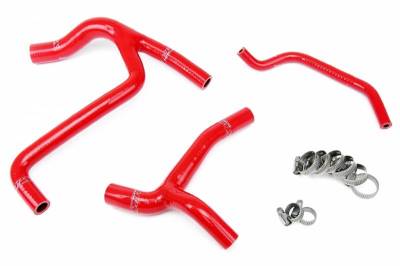 HPS Silicone Hose - HPS Red Reinforced Silicone Radiator Hose Kit Coolant for Kawasaki 2009 KX450F