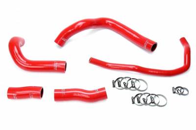 HPS Silicone Hose - HPS Red Reinforced Silicone Radiator Hose Kit Coolant for Lexus 16-17 RC200t 2.0L Turbo