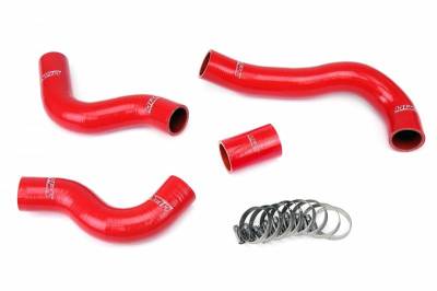 HPS Silicone Hose - HPS Red Reinforced Silicone Radiator Hose Kit Coolant for Nissan 84-89 300ZX 3.0L V6 Turbo / NA