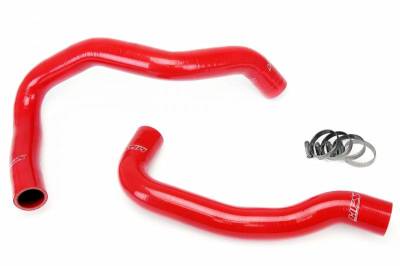 HPS Silicone Hose - HPS Red Reinforced Silicone Radiator Hose Kit Coolant for Nissan 89-98 240SX w/ KA