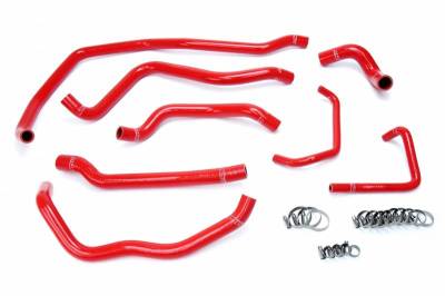 HPS Silicone Hose - HPS Red Reinforced Silicone Radiator Hose Kit Coolant for Polaris 14-18 RZR XP 1000