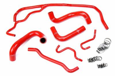 HPS Silicone Hose - HPS Red Reinforced Silicone Radiator Hose Kit Coolant for Scion 2016 iM 1.8L