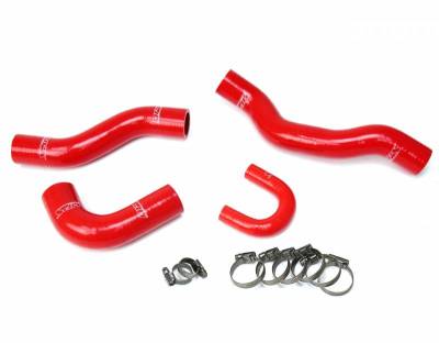 HPS Silicone Hose - HPS Red Reinforced Silicone Radiator Hose Kit Coolant for Toyota 84-95 Pickup 22RE Non Turbo EFI