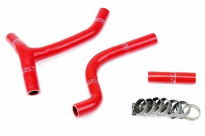 HPS Silicone Hose - HPS Red Reinforced Silicone Radiator Hose Kit Coolant for Yamaha 10-11 YZ250F
