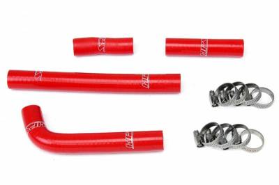 HPS Silicone Hose - HPS Red Reinforced Silicone Radiator Hose Kit for Yamaha 00-02 YZ426F WR426F