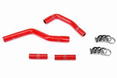 HPS Silicone Hose - HPS Red Reinforced Silicone Radiator Hose Kit for Yamaha 02-18 YZ125 2 Stroke