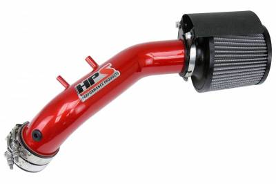 HPS Silicone Hose - HPS Red Shortram Air Intake + Heat Shield for 03-06 Honda Accord 2.4L without MAF Sensor