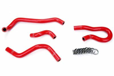 HPS Silicone Hose - HPS Red Silicone Heater Hose Kit for 1993-1997 Honda Civic Del Sol
