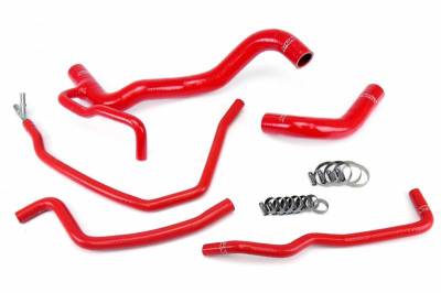 HPS Silicone Hose - HPS Red Silicone Radiator Hose 5pcs Complete Kit Coolant Bypass for Scion 11-15 tC
