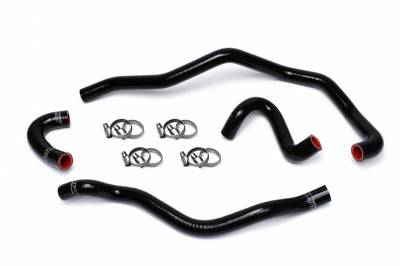 HPS Silicone Hose - HPS Reinforced Black Silicone Heater Hose Kit Coolant for BMW 01-06 E46 M3 Left Hand Drive