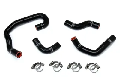 HPS Silicone Hose - HPS Reinforced Black Silicone Heater Hose Kit Coolant for Toyota 93-95 Pickup 3.0L V6 Left Hand Drive