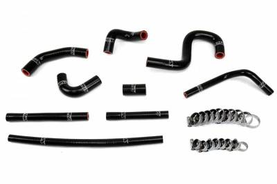 HPS Silicone Hose - HPS Reinforced Black Silicone Heater Hose Kit Coolant for Toyota 96-02 4Runner 3.4L V6 with rear heater