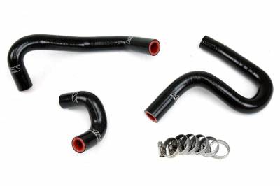 HPS Silicone Hose - HPS Reinforced Black Silicone Heater Hose Kit Coolant for Toyota 96-02 4Runner 3.4L V6 without rear heater