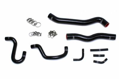 HPS Silicone Hose - HPS Reinforced Black Silicone Radiator + Heater Hose Kit Coolant for Hyundai 12-16 Genesis Coupe 3.8L V6 Left Hand Drive