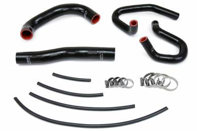 HPS Silicone Hose - HPS Reinforced Black Silicone Radiator + Heater Hose Kit Coolant for Hyundai 13-14 Genesis Coupe 2.0T Turbo 4Cyl