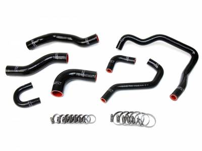 HPS Silicone Hose - HPS Reinforced Black Silicone Radiator + Heater Hose Kit Coolant for Toyota 89-95 Pickup 22RE Non Turbo EFI LHD