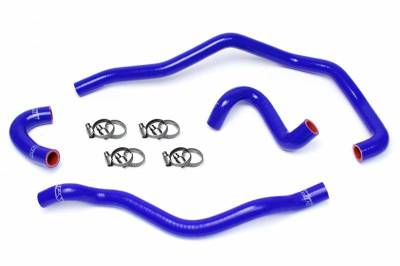 HPS Silicone Hose - HPS Reinforced Blue Silicone Heater Hose Kit Coolant for BMW 01-06 E46 M3 Left Hand Drive