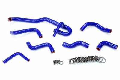 HPS Silicone Hose - HPS Reinforced Blue Silicone Heater Hose Kit Coolant for Toyota 89-92 4Runner 3.0L V6 with Rear Heater Left Hand Drive
