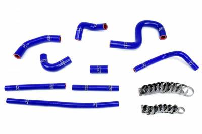 HPS Silicone Hose - HPS Reinforced Blue Silicone Heater Hose Kit Coolant for Toyota 96-02 4Runner 3.4L V6 with rear heater