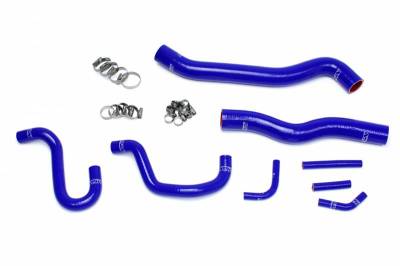 HPS Silicone Hose - HPS Reinforced Blue Silicone Radiator + Heater Hose Kit Coolant for Hyundai 12-16 Genesis Coupe 3.8L V6 Left Hand Drive