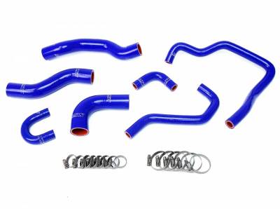 HPS Silicone Hose - HPS Reinforced Blue Silicone Radiator + Heater Hose Kit Coolant for Toyota 89-95 Pickup 22RE Non Turbo EFI LHD
