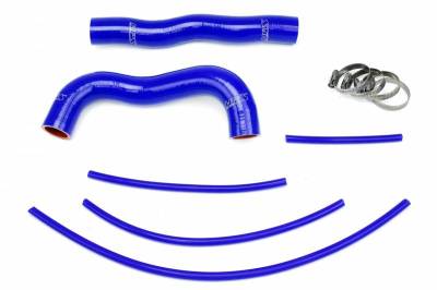 HPS Silicone Hose - HPS Reinforced Blue Silicone Radiator Hose Kit Coolant for Hyundai 13-14 Genesis Coupe 2.0T Turbo 4Cyl
