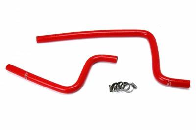 HPS Silicone Hose - HPS Reinforced Red Silicone Heater Hose Kit Coolant for Jeep 97-02 Wrangler TJ 2.5L 4Cyl
