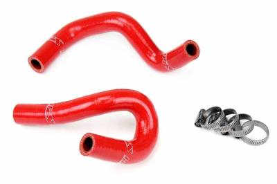 HPS Silicone Hose - HPS Reinforced Red Silicone Heater Hose Kit Coolant for Mazda 90-93 Miata 1.6L