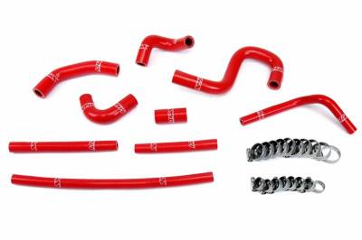 HPS Silicone Hose - HPS Reinforced Red Silicone Heater Hose Kit Coolant for Toyota 96-02 4Runner 3.4L V6 with rear heater