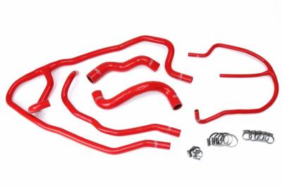 HPS Silicone Hose - HPS Reinforced Red Silicone Radiator + Heater Hose Kit Coolant for Chevy 09-13 Corvette Z06 LS7 7.0L V8