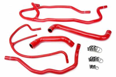 HPS Silicone Hose - HPS Reinforced Red Silicone Radiator + Heater Hose Kit Coolant for Chevy 2008 Corvette 6.2L V8