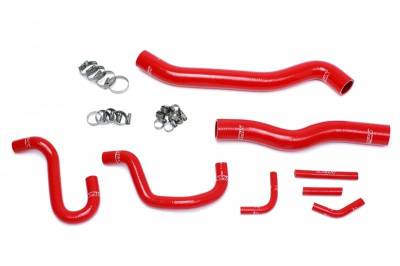 HPS Silicone Hose - HPS Reinforced Red Silicone Radiator + Heater Hose Kit Coolant for Hyundai 12-16 Genesis Coupe 3.8L V6 Left Hand Drive